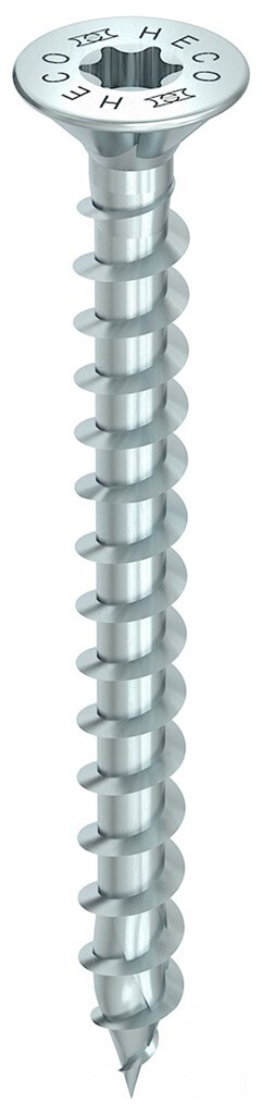 HECO-TOPIX®-plus  5,0 x 120 HD-20  Countersunk head, variable full-thread, zinc plated blue, A3K